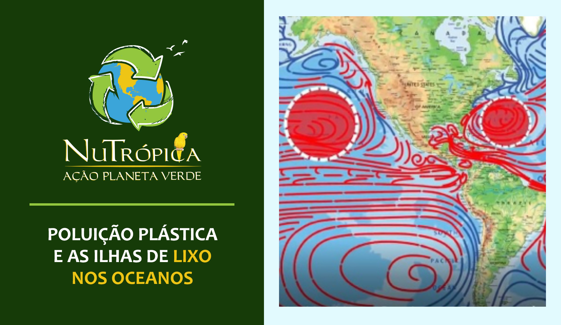 Ação Planeta Verde - Poluição Plástica e as Ilhas de lixo nos Oceanos